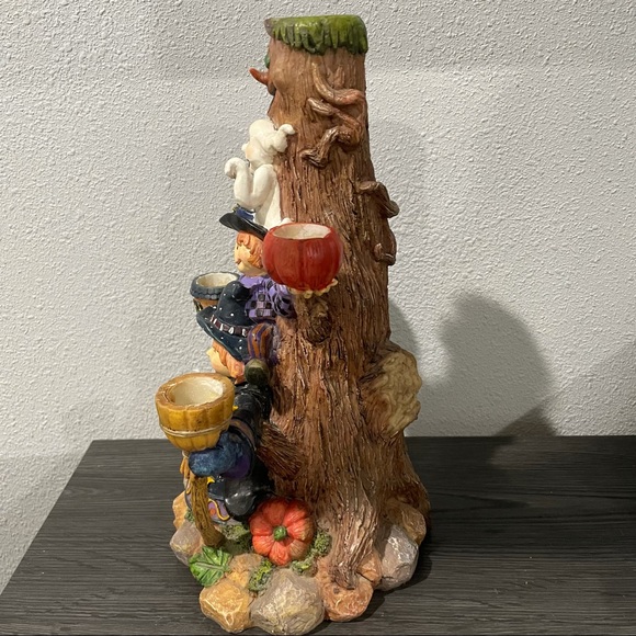 Halloween Totem Candelabra Witch Ghost Spooky Tree - Picture 4 of 10